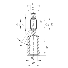 US GIR80-DO-2RS,  DIN ISO 12 240-4 ˜ʣݼySoɂȴܷ