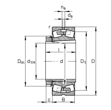 {ĝLS 22356-K-MB + H2356X,  DIN 635-2 ˜ʵҪߴ, F׺;o