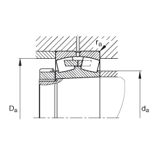 {ĝLS 23952-K-MB,  DIN 635-2 ˜ʵҪߴ, FF 1:12