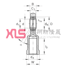 US GIL50-DO-2RS,  DIN ISO 12 240-4 ˜ʣݼySoɂȴܷ