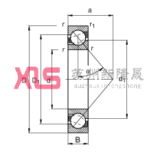ǽ|S 71809-B-TVH,  DIN 628-1 ˜ʵҪߴ|  = 40